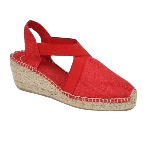 Toni Pons Ter Slingback Espadrille Sandal Red Size 6.5 - Picture 3 of 7